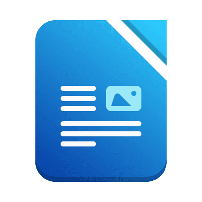 LibreOffice Writer color logo