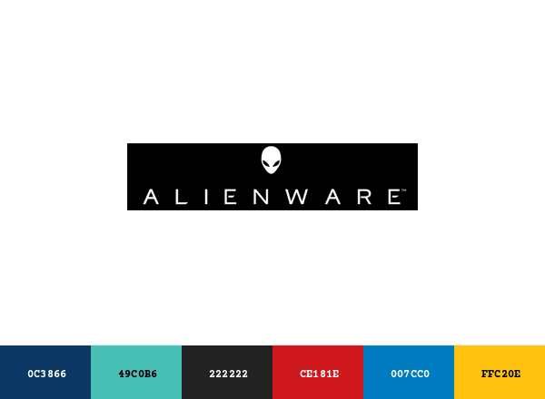 Alienware brand color palette