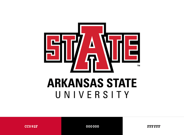 Arkansas State University brand color palette