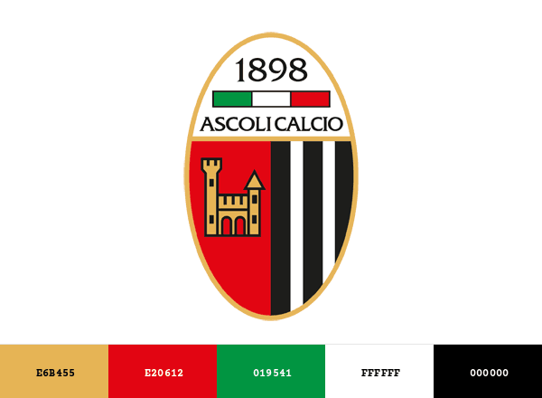 Ascoli Calcio 1898 F.C. brand color palette
