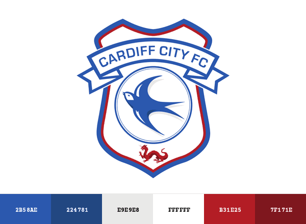 Cardiff City F.C. brand color palette