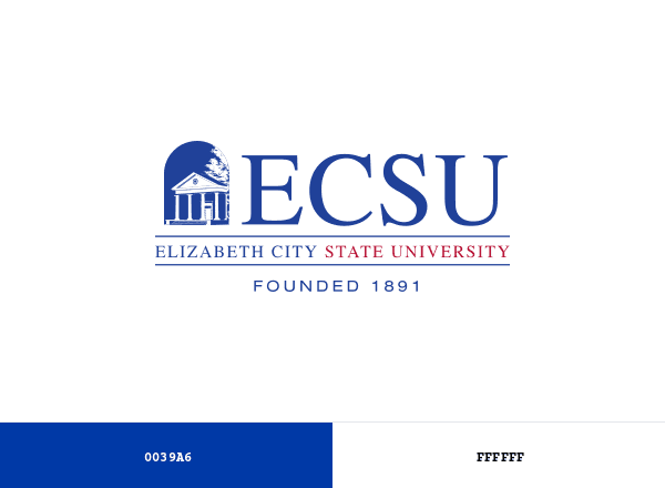 Elizabeth City State University (ECSU) brand color palette