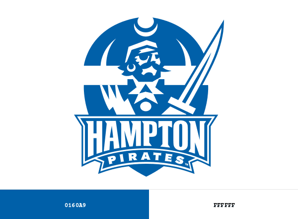 Hampton Pirates and Lady Pirates brand color palette
