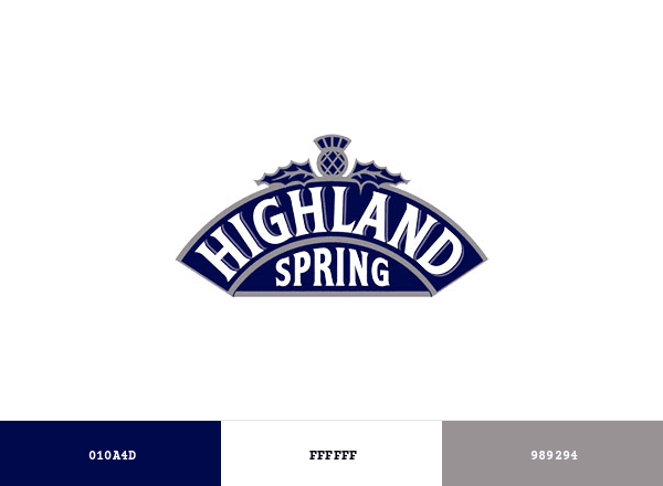 Highland Spring brand color palette