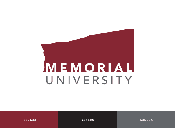 Memorial University of Newfoundland brand color palette
