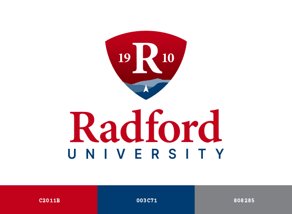 Radford University brand color palette