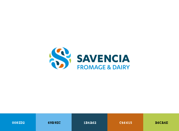 Savencia Fromage & Dairy brand color palette