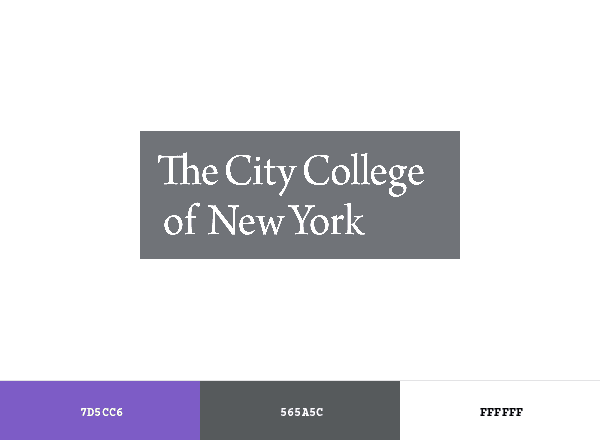 The City College of New York (CCNY) brand color palette