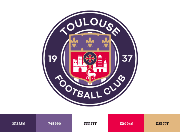 Toulouse FC brand color palette