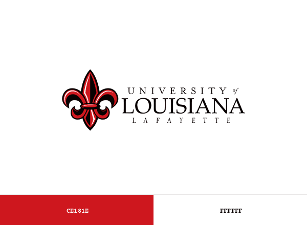 University of Louisiana at Lafayette (UL) brand color palette