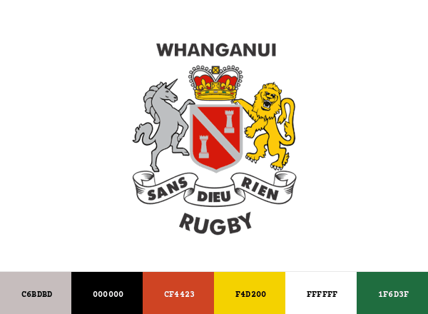 Whanganui Rugby Football Union brand color palette