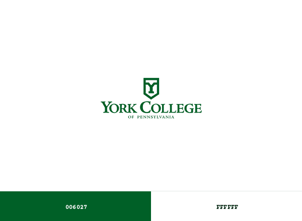 York College of Pennsylvania brand color palette