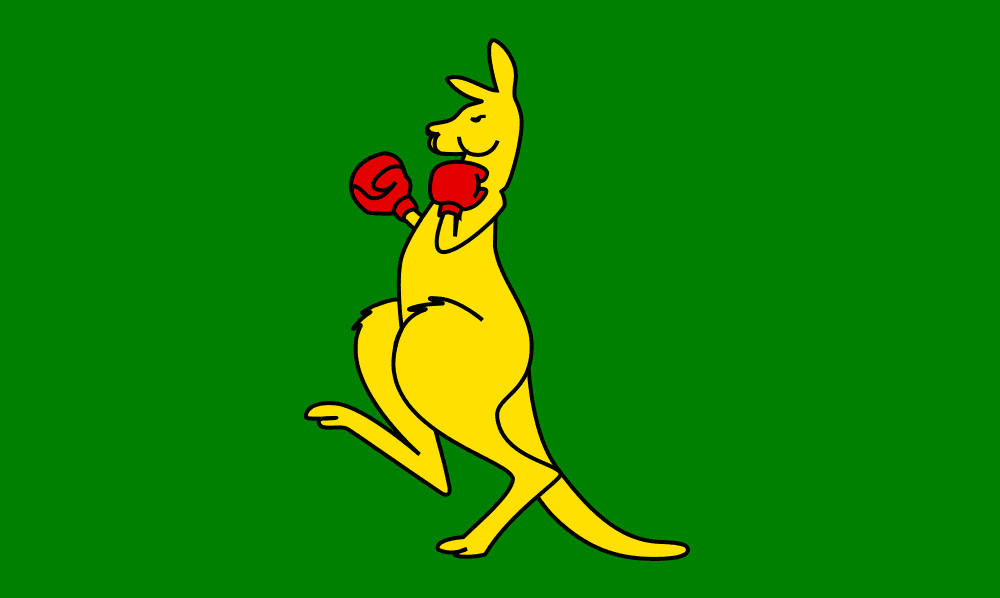 Boxing kangaroo