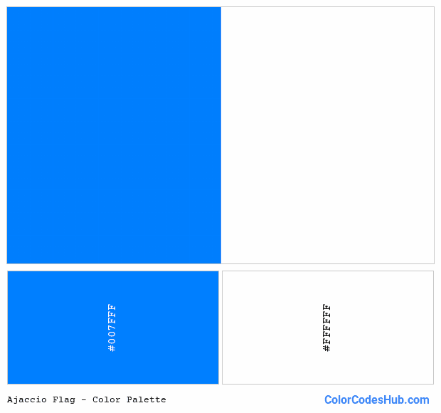 Ajaccio flag color palette