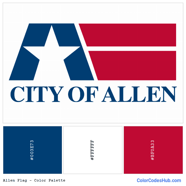 Allen flag color palette