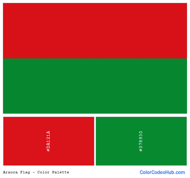 Arauca flag color palette