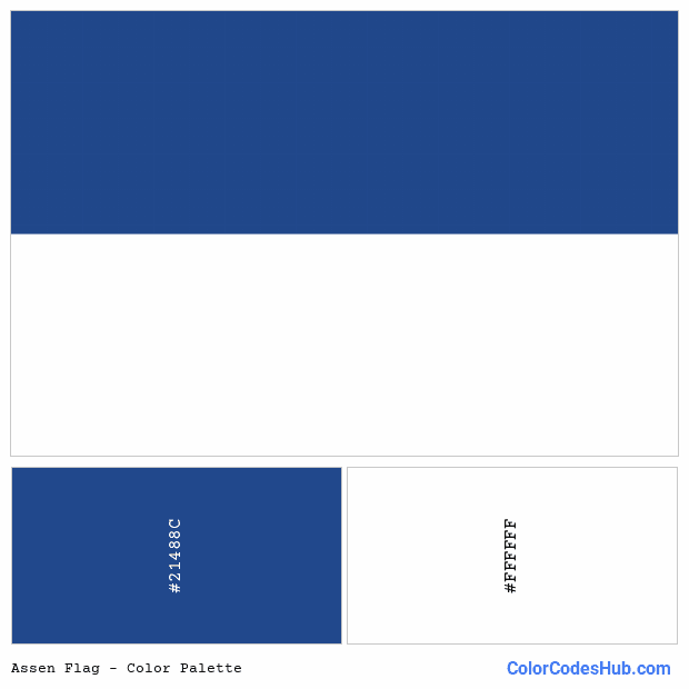 Assen flag color palette