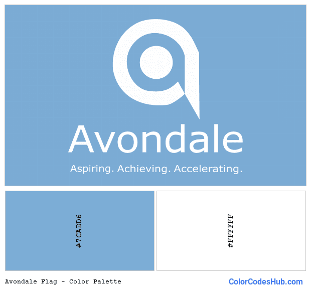 Avondale flag color palette