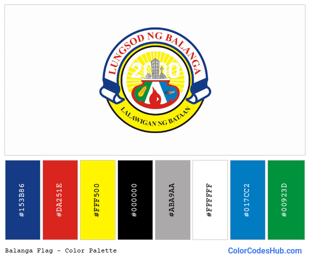 Balanga flag color palette