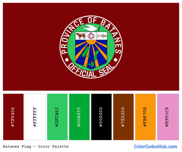 Batanes flag color palette