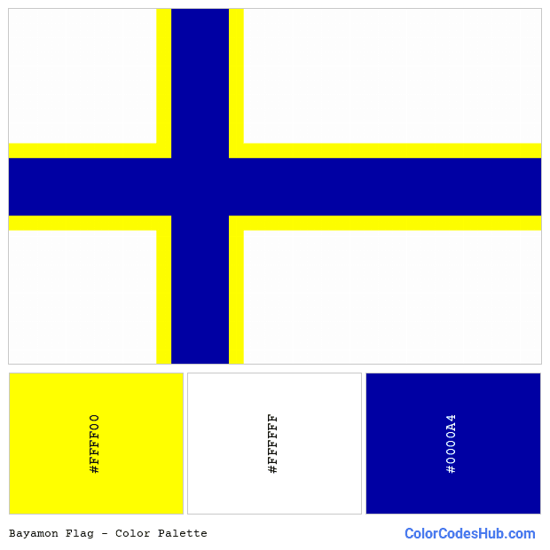 Bayamon flag color palette