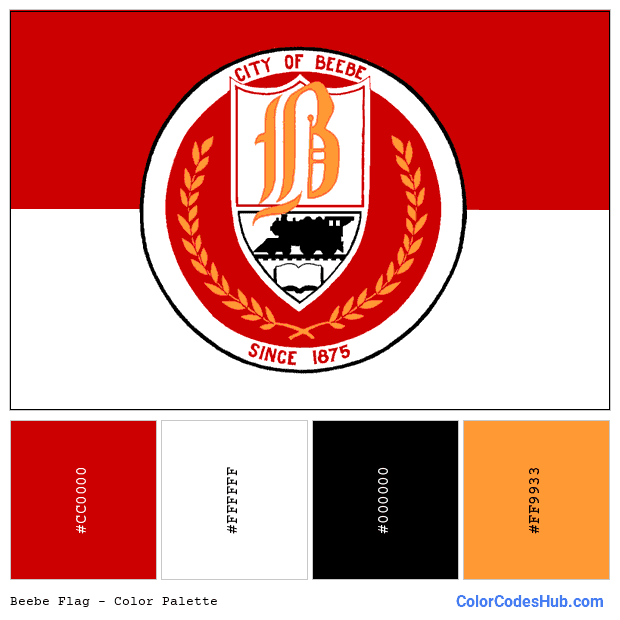 Beebe flag color palette