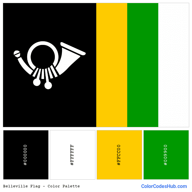 Belleville flag color palette