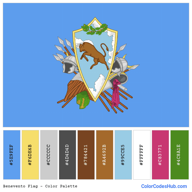 Benevento flag color palette
