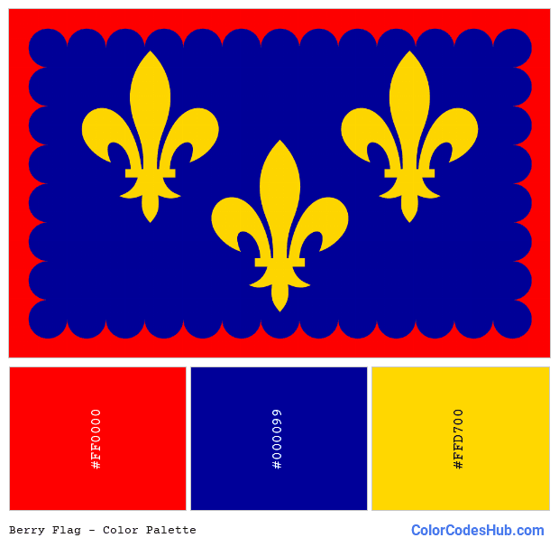 Berry flag color palette