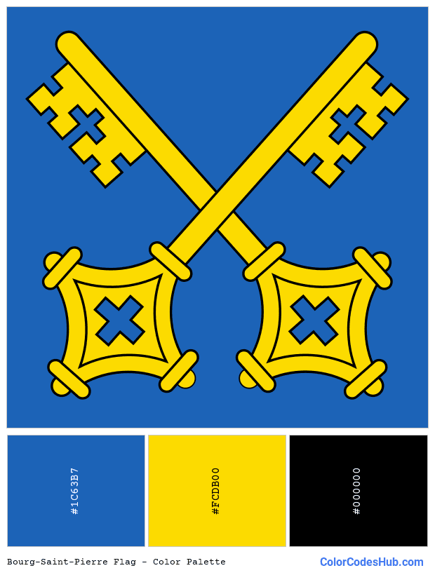 Bourg-Saint-Pierre flag color palette
