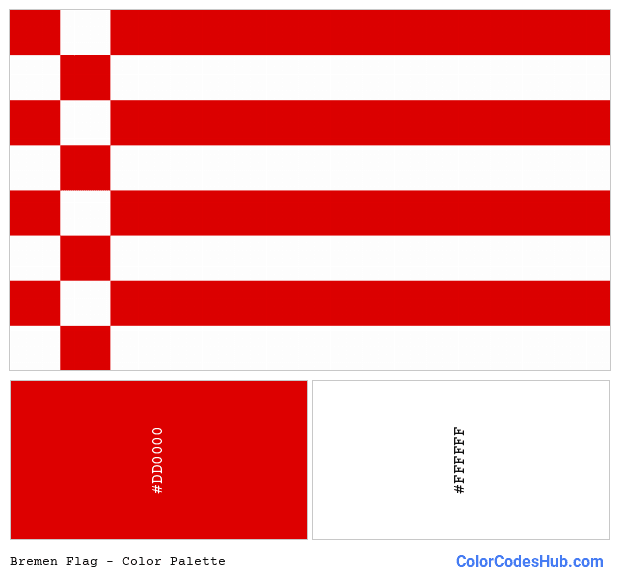 Bremen flag color palette