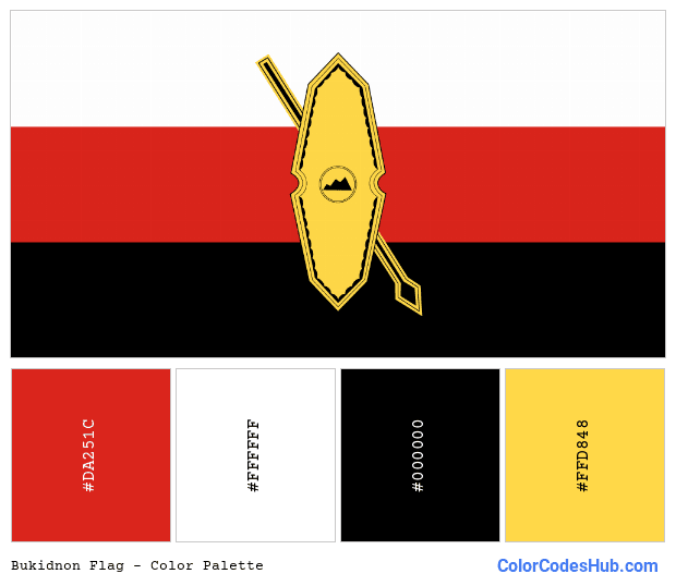 Bukidnon flag color palette