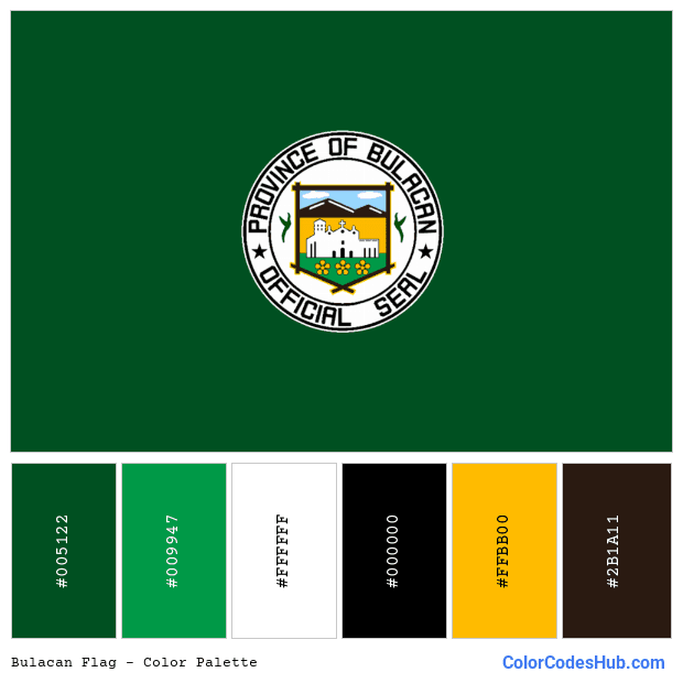 Bulacan flag color palette