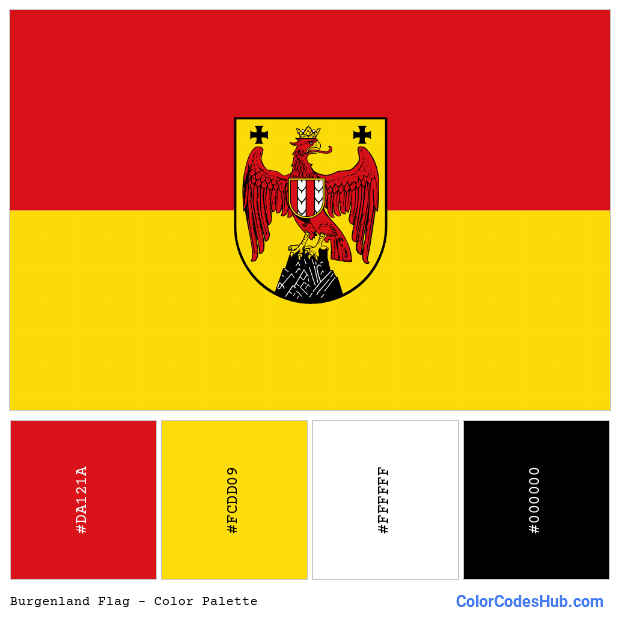 Burgenland flag color palette