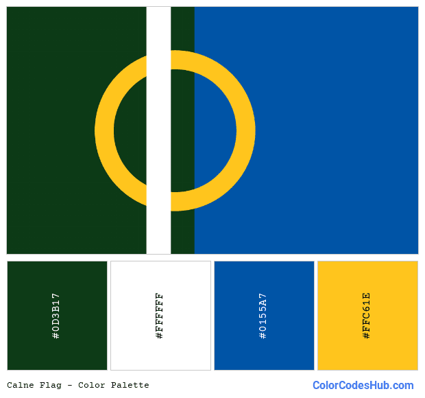 Calne flag color palette