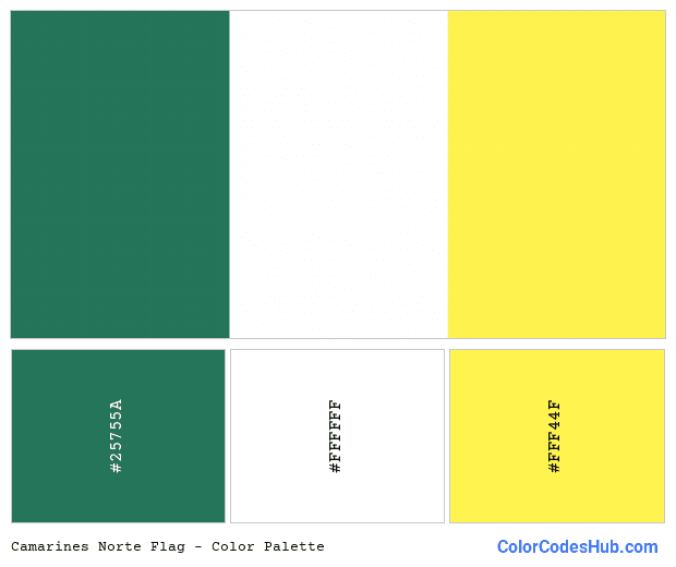Camarines Norte flag color palette