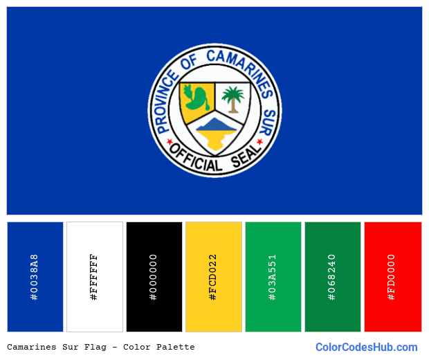 Camarines Sur flag color palette