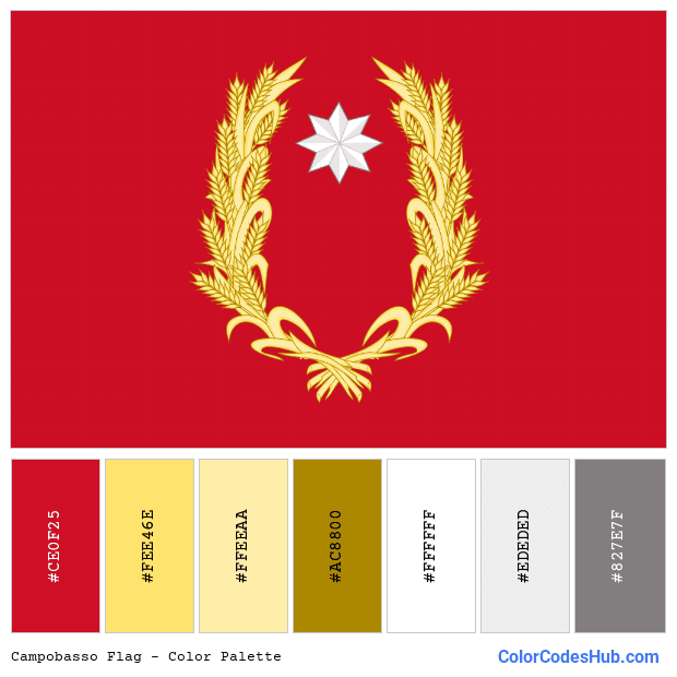 Campobasso flag color palette