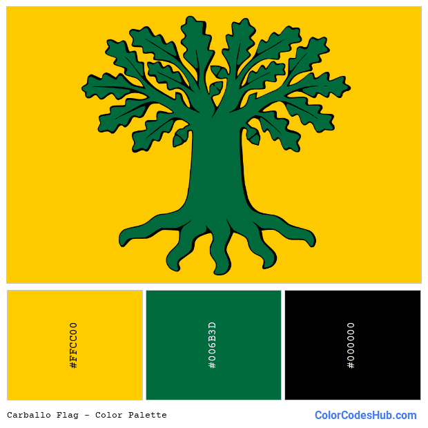 Carballo flag color palette