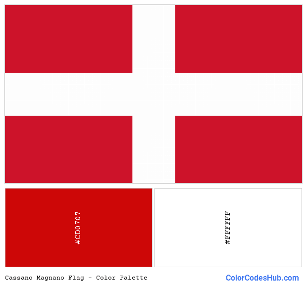 Cassano Magnano flag color palette