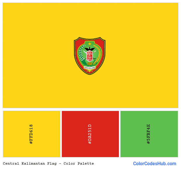 Central Kalimantan flag color palette