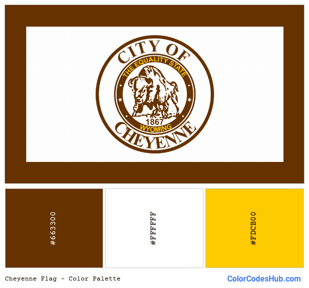 Cheyenne flag color palette
