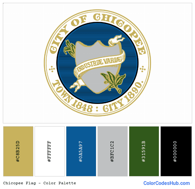 Chicopee flag color palette