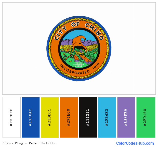 Chino flag color palette