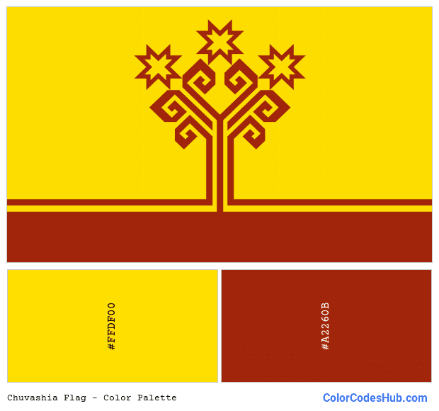 Chuvashia flag color palette