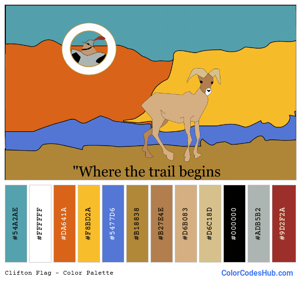 Clifton flag color palette