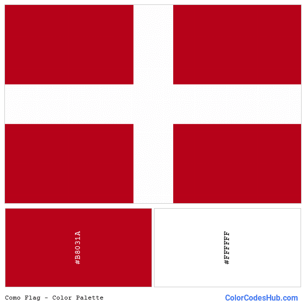 Como flag color palette