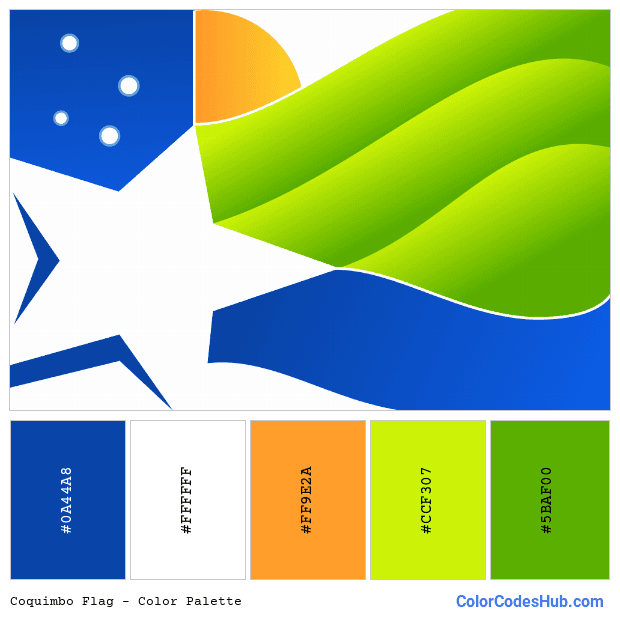 Coquimbo flag color palette