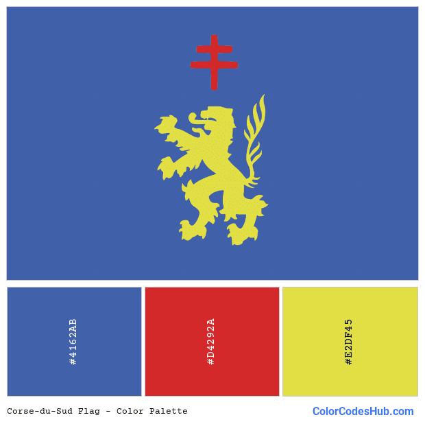 Corse-du-Sud flag color palette