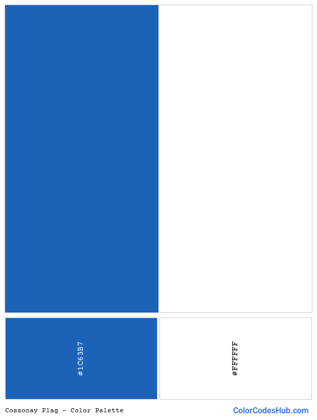 Cossonay flag color palette